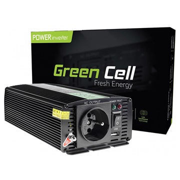 Green Cell INV04 Car Voltage Inverter - 24V-230V - 500W/1000W