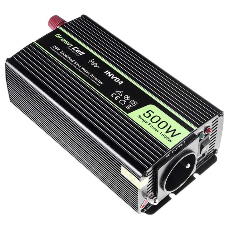 Unboxing Green Cell Power Inverter electricity converter from car 12V to  230V 1000W 