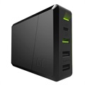 Green Cell Power Source Fast Charging Station - USB-C PD, 3x USB - 75W
