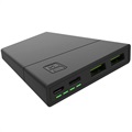 Green Cell PowerPlay10 Power Bank 10000mAh - USB-C PD, 2x USB-A - Black
