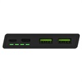 Green Cell PowerPlay10 Power Bank 10000mAh - USB-C PD, 2x USB-A - Black