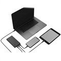Green Cell PowerPlay10 Power Bank 10000mAh - USB-C PD, 2x USB-A - Black