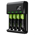 Green Cell VitalCharger Battery Charger with 4x AAA Rechargeable Batteries
