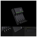 Green Cell VitalCharger Battery Charger with 4x AAA Rechargeable Batteries