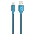 GreyLime Braided USB-A / USB-C Cable - 2m - Blue