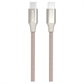 GreyLime Braided USB-C / USB-C Cable - 2m - Beige