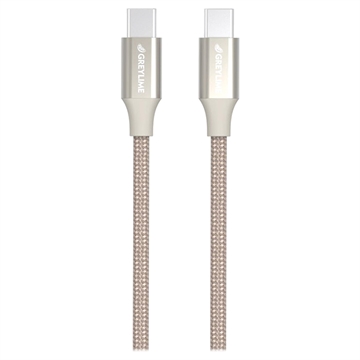 GreyLime Braided USB-C / USB-C Cable - 2m - Beige