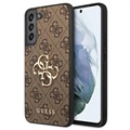Guess 4G Big Metal Logo iPhone 13 Mini Hybrid Case - Brown