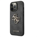 Guess 4G Big Metal Logo iPhone 13 Pro Hybrid Case - Black