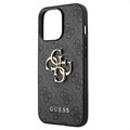 Guess 4G Big Metal Logo iPhone 13 Pro Hybrid Case - Black