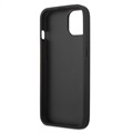 Guess 4G Big Metal Logo iPhone 14 Hybrid Case - Black