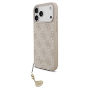iPhone 17 Pro Max Guess 4G Charm Hybrid Case - MagSafe Compatible - Pink