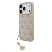 iPhone 17 Pro Guess 4G Charm Hybrid Case - MagSafe Compatible - Pink