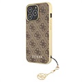 Guess 4G Charms Collection iPhone 13 Pro Max Hybrid Case - Brown