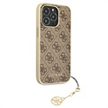 Guess 4G Charms Collection iPhone 13 Pro Max Hybrid Case - Brown