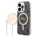 Guess 4G Edition Bundle Pack iPhone 14 Pro Case & Wireless Charger