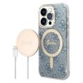 Guess 4G Edition Bundle Pack iPhone 14 Pro Case & Wireless Charger