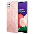 Guess 4G Glitter Samsung Galaxy A22 5G, Galaxy F42 5G Hybrid Case - Pink