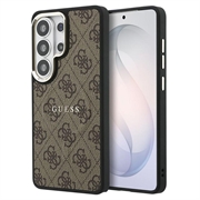 Samsung Galaxy S26 Ultra Guess 4G Gold Frame Case - MagSafe Compatible - Brown