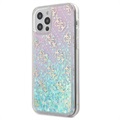 Guess 4G Liquid Glitter iPhone 12/12 Pro Hybrid Case - Pink / Blue