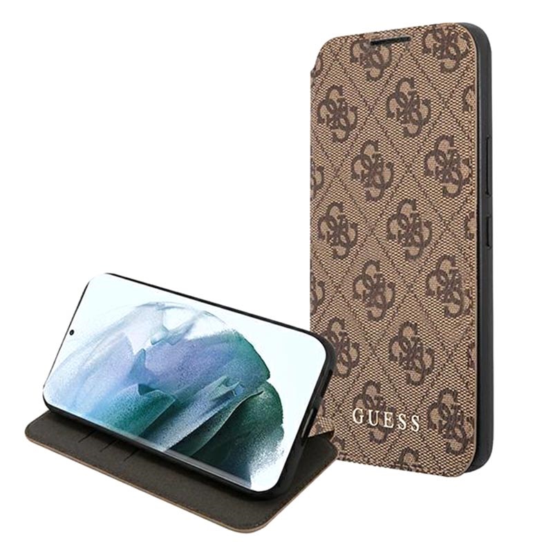 Guess 4G Metal Gold Logo Samsung Galaxy S22 5G Flip Case