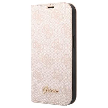 Guess 4G Metal Gold Logo Samsung Galaxy S22 Ultra 5G Flip Case - Grey