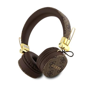 Guess 4G Metal Logo Wireless Headphones - Brown