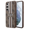 Guess 4G Printed Stripe Samsung Galaxy S23+ 5G Hybrid Case - Brown