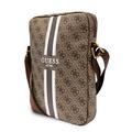 Guess 4G Printed Stripes Universal Tablet Bag - 10" - Brown