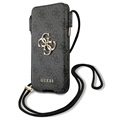 Guess 4G Script Logo Universal Pouch with Strap - L - Grey