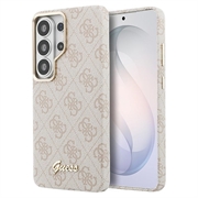 Samsung Galaxy S26 Ultra Guess 4G Script Metal Logo Magnetic Case - Pink