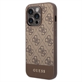 Guess 4G Stripe iPhone 13 Pro Hybrid Case - Brown