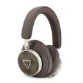 Guess 4G Triangle Logo ENC Wireless Headphones with Carrying Case - Brown