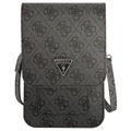 Guess 4G Triangle Logo Smartphone Shoulder Bag - Black