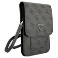 Guess 4G Triangle Logo Smartphone Shoulder Bag - Black