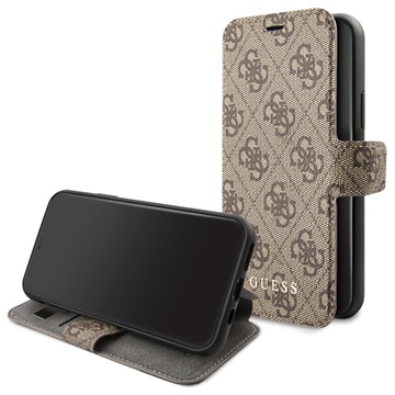 Guess Charms Collection 4G iPhone 11 Book Case - Brown