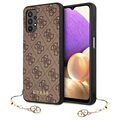 Guess Charms Collection 4G Samsung Galaxy A32 5G/M32 5G Case - Brown