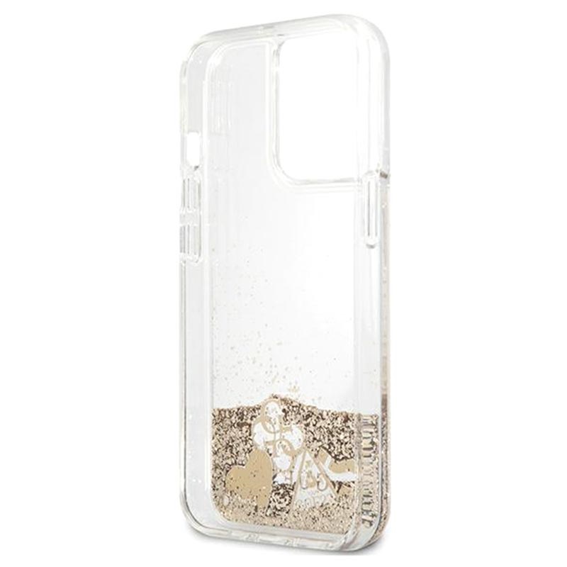 chikane par Gnide Guess Glitter Collection iPhone 13 Pro Max Case - Gold