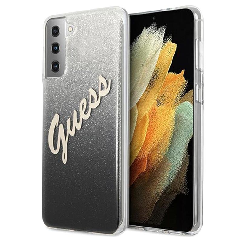 Guess Glitter Gradient Script Samsung Galaxy S21 5g Case Guess Glitter Gradient Script Samsung Galaxy S21 5g Case