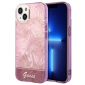 Guess Jungle Collection iPhone 14 Hybrid Case - Pink