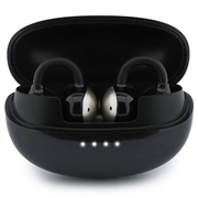 Guess Metallic Finish Classic Logo OWS Wireless Earphones - Black