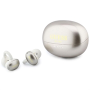 Guess Metallic Finish Classic Logo OWS Wireless Earphones - Gold
