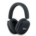 Guess Metallic Finish Gold Script Logo ENC Wireless Headphones - Black