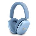 Guess Metallic Finish Gold Script Logo ENC Wireless Headphones - Light Blue