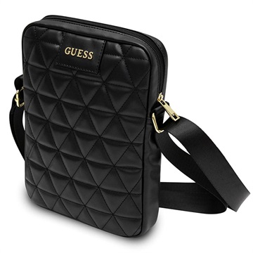 Guess Quilted Collection Shoulder Bag - 10" - Black