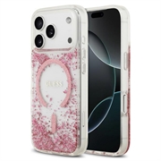 iPhone 18 Pro Max/17 Pro Max Guess Resin Bottom Glitter MagSafe Case - Pink