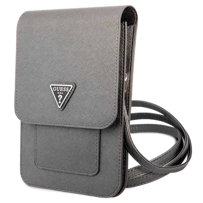 Guess Saffiano Triangle Logo Shoulder