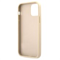 Guess Saffiano Vintage Script iPhone 12/12 Pro Case - Gold