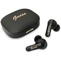 Guess Script Metal Logo True Wireless Earphones with Live Translation - Black