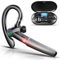 H03 Rotating Ear-Hook Bluetooth Headset with Touch Sensor - Black